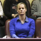 Zaida Cantera, en una sesión del Congreso, del pasado mes de marzo.-EFE