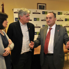 El nuevo vicerrector de Soria en el centro, García Medall, junto al rector Daniel Miguel.-VALENTÍN GUISANDE