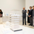 Alguno de los proyectos constructivos de Alberto Campo Baeza en la sala 8 del Museo Patio Herreriano.-EM