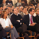 Con los presidentes Aznar y Herrera, en un acto en Segovia en 2003.-KAMARERO