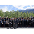 El Rey Felipe VI presidió ayer en La Granja de San Ildefonso la reunión del Consejo científico del Real Instituto Elcano.-ICAL