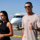 Cristiano Ronaldo a su llegada a Turín.-JUVENTUS.COM