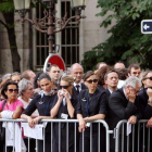 Foto de archivo del 3 de junio del 2009 de familiares y trabajadores de Air France en la ceremonia oficiada por las víctimas en la catedral de Notre Dame, en París.-AFP / BOB EDME