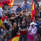 Protesta ultraderechista, el pasado 25 de septiembre en Valencia.-/ MIGUEL LORENZO