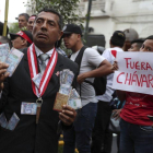 Protesta contra el fiscal general Pedro Chávarry en Lima, Perú.-MARTIN MEJIA/ AP