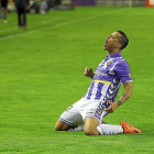De Tomás celebra eufórico su gol en la primera parte de la prórroga.-PABLO REQUEJO