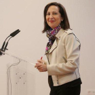 La ministra de Defensa en funciones, Margarita Robles.-JOSE LUIS ROCA