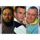 LOS CINCO OCCIDENTALES DECAPITADOS POR EL ESTADO ISLÁMICO. De izquierda a derecha, los periodistas James Foley y Steven Sotloff, y los cooperantes David Haines, Alan Henning y Petter Kassig.-