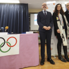 Ortega, Gallo y Blanco, durante la presentación de 'Todos olímpicos'. | ICAL
