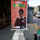 Cartel electoral de Erika Farias, candidata chavista a alcalde al distrito Libertador.-MARCO BELLO / REUTERS