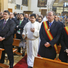 El alcalde de León, Antonio Silván, en  los actos con motivo de la celebración de la Inmaculada Concepción.-ICAL