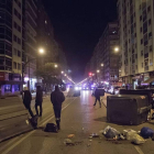 Disturbios en el barrio de Gamonal durante las protestas del pasado fin de semana-Efe