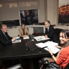 Isabel Pardo de Vera en una reunión este año con Antonio Silván.-ICAL