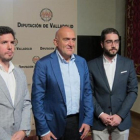 Miguel del Río, Jesús Julio Carnero y Eduardo San Clemente, durante la presentación.-EUROPA PRESS