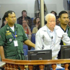 Khieu Samphan mientras esperaba el veredicto de culpabilidad.-REUTERS