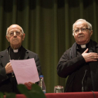 Ricardo Blázquez junto al obispo de Zamora, Gregorio Martínez.-ICAL