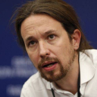 Pablo Iglesias, líder de Podemos, en el Parlamento de Estrasburgo, el pasado 1 de julio.-Foto: REUTERS / JEAN-MARC LOOS