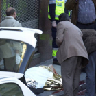 El asesinato del presidente del PP aragonés tuvo lugar en la calle Cortes de Aragón de Zaragoza.-EL PERIÓDICO