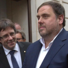 Carles Puigdemont y Oriol Junqueras en una imagen de archivo.-DAVID CASTRO