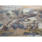Mosaico ‘Aquiles descubierto por Ulises en Skyros’ situado en el oecus o salón principal de la villa palaciega romana.-L.P.