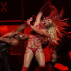 Britney Spears, durante su actuación en los premios Billboard, en las Vegas, el pasado 22 de mayo, donde recibió un premio a su carrera.-REUTERS / MARIO ANZUONI