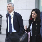 El expresidente de la RFEF Ángel María Villar a su llegada a la Audiencia Nacional.-DAVID CASTRO