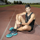 Álvaro Rodríguez, en las pistas de Renedo.-Miguel Ángel Santos
