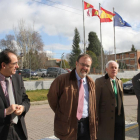 (IaD) el director provincial de Educación, Sabino Herrero; el consejero de Educación, Fernando Rey; el delegado de la Junta, Luis Domingo González; y el director del CIFP 'Camino de la Miranda', David García, en la clausura las Jornadas de Difusión de la-ICAL