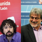 José María González (D) y José Sarrión (I), candidatos de Izquierda Unida a la Presidencia de la Junta de Castilla y León-Ical