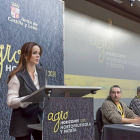 La consejera de Agricultura y Ganadería, Silvia Clemente, clausura la Jornada Hortofrutícola y de Patata, en Agrohorizonte 2020-M. Á. SANTOS
