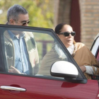 Isabel Pantoja abandona este lunes la cárcel de Alcalá de Guadaíra, en compañía de su hermano Agustín.-EFE / RAÚL CAR