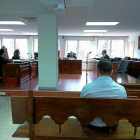 El joven ahora condenado durante una sesión del juicio celebrado en la Audiencia provincial de Palencia.-EM