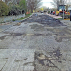 En marcha las obras de la calle Calzada.-AYTO. SIMANCAS