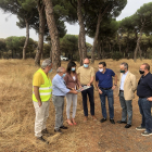 Visita del vicepresidente de la Diputación de Valladolid a la zona de Simancas afectada por el fuego. - DIPUTACIÓN DE VALLADOLID
