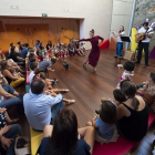 Música y danza ,protagonistas de la Jornada de puertas abiertas  en el CentroCultural Miguel Delibes.-PABLO REQUEJO