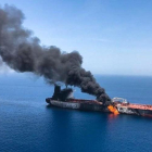 Ataque a un buque petrolero en el Golfo de Omán.-EFE