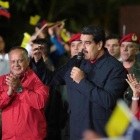 Maduro, durante una alocución tras conocerse los resultados de las elecciones regionales.-EFE