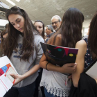 El rector de la Universidad de Salamanca, Daniel Hernández Ruiperez, asiste en Ávila a la inauguración de la Feria de Bienvenida de los estudiantes de la Usal.-ICAL