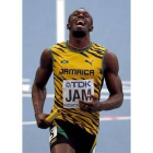 Bolt durante los Mundiales de Atletismo de Moscú 2013.-Foto: EFE