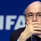 El presidente de la FIFA Joseph Blatter, durante un acto de la organización.-AFP / FABRICE COFFRINI