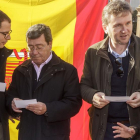 César Rico y Javier Lacalle, ayer en Burgos en la celebración del Día de la Constituciónorganizada por Nuevas Generaciones.-SANTI OTERO