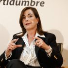 Rocío Hervella durante su intervención en el foro 'Somos Castilla y León'. / LOSTAU