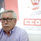 El secretario general de Comisiones Obreras, Ignacio Fernández Toxo, presenta en Salamanca la campaña confederal 'Contra la pobreza salarial y social'-ICAL