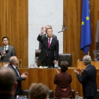 Ban Ki-moon en el Parlamento austriaco.-AP / RONALD ZAK