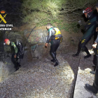 Rescatados a nado dos senderistas enriscados en la zona del pantano de San Facundo-