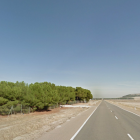 Colisión entre tres turismos en el kilómetro 159 de la carretera N-601, a la altura de la localidad de Alcazarén (Valladolid).-Google Maps