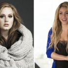 Adele y Shakira.-