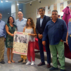 Autoridades presentes en la puesta de largo del festival taurino que se celebrará el domingo en Simancas.-EL MUNDO