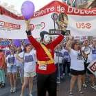 Los trabajadores se manifiestan en Fuente Dorada para exigir que no se produzca el cierre de la factoría.-J. M. LOSTAU