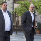 Oriol Junqueras y Raül Romeva, exvicepresident y exconseller de la Generalitat-FERRAN SENDRA